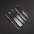 Olive Wood Damascus Knife Chef Set - Damascus Knives