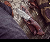 Hand-Forged Damascus Steel Fixed Blade - Damascus Knives