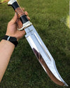 Crocodile Dundee Fixed Blade Bowie Knife - Damascus Knives